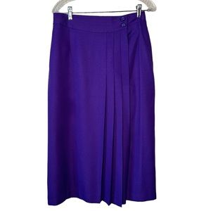 Pantman’s Vintage Purple Front Pleated Midi Skirt 12